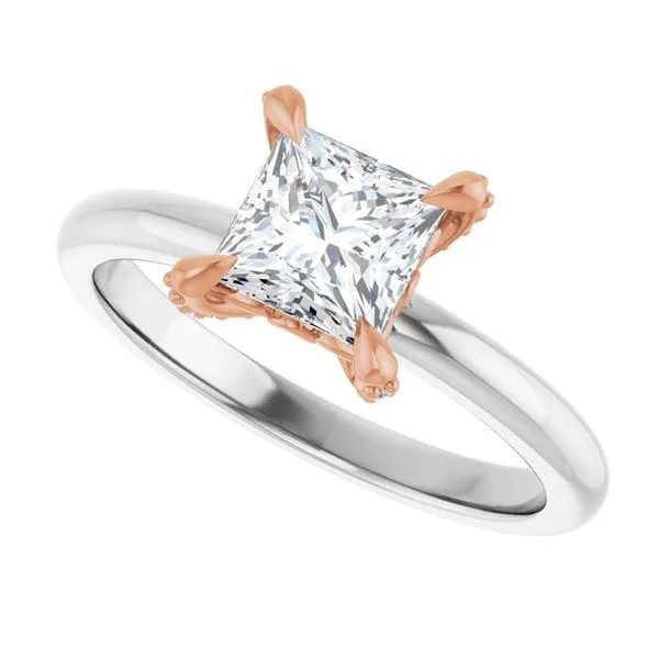 Claw-Prong Accented Engagement Ring Image 5 Clater Jewelers Louisville, KY