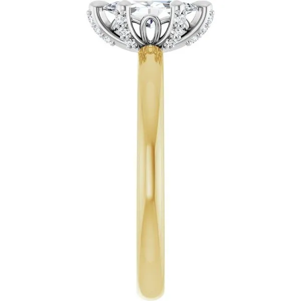 Claw-Prong Accented Engagement Ring Image 4 Raleigh Diamond Fine Jewelry Raleigh, NC