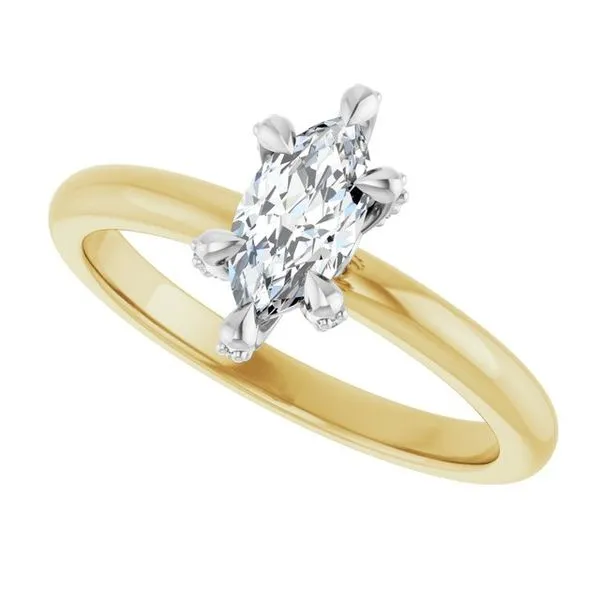 Claw-Prong Accented Engagement Ring Image 5 Paul James Jewelers Angels Camp, CA
