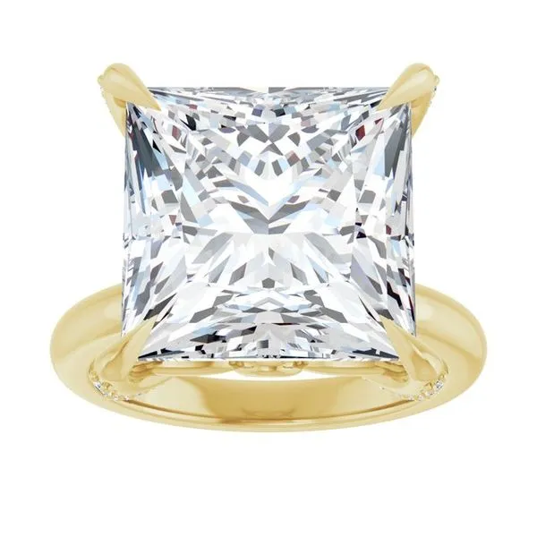 Claw-Prong Accented Engagement Ring Image 3 Vulcan's Forge LLC KANSAS CITY, MO