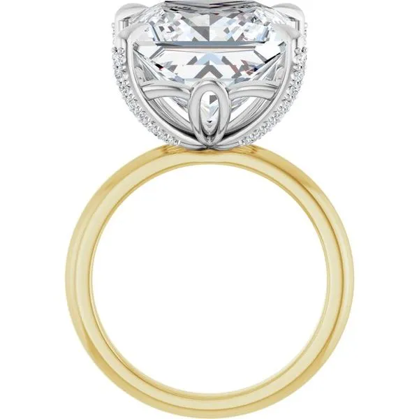 Claw-Prong Accented Engagement Ring Image 2 J. Thomas Jewelers Rochester Hills, MI