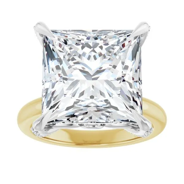 Claw-Prong Accented Engagement Ring Image 3 Raleigh Diamond Fine Jewelry Raleigh, NC