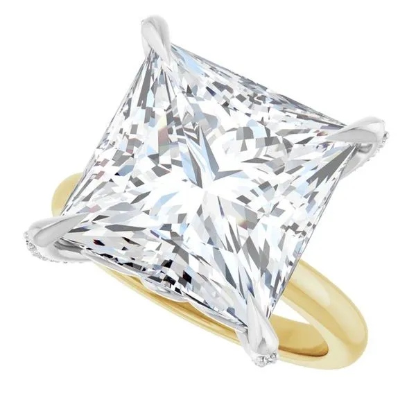 Claw-Prong Accented Engagement Ring Image 5 Clater Jewelers Louisville, KY