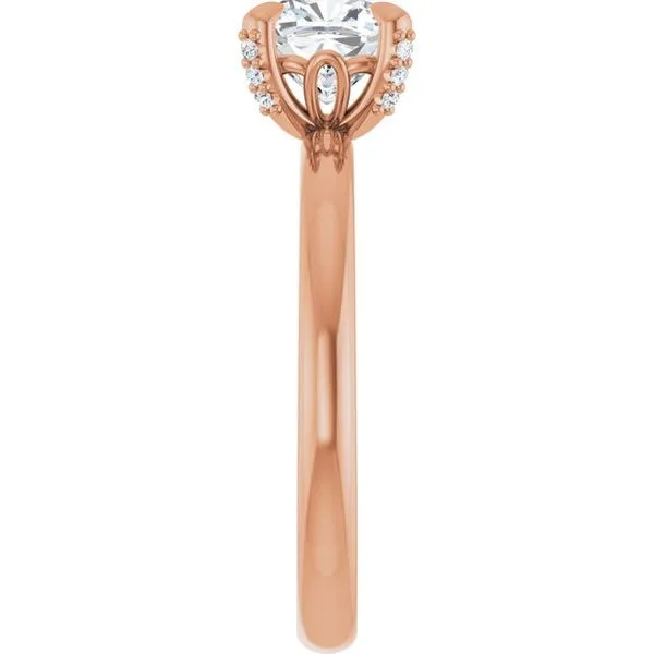 Claw-Prong Accented Engagement Ring Image 4 J. Thomas Jewelers Rochester Hills, MI