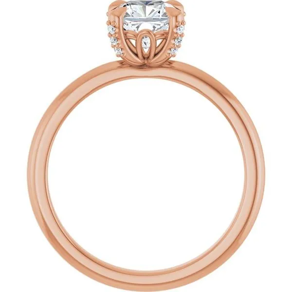 Claw-Prong Accented Engagement Ring Image 2 Paul James Jewelers Angels Camp, CA