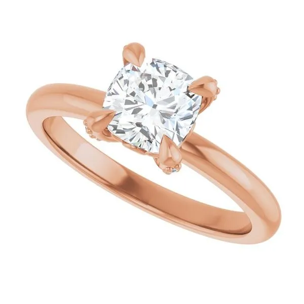 Claw-Prong Accented Engagement Ring Image 5 Clater Jewelers Louisville, KY