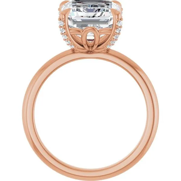 Claw-Prong Accented Engagement Ring Image 2 Raleigh Diamond Fine Jewelry Raleigh, NC