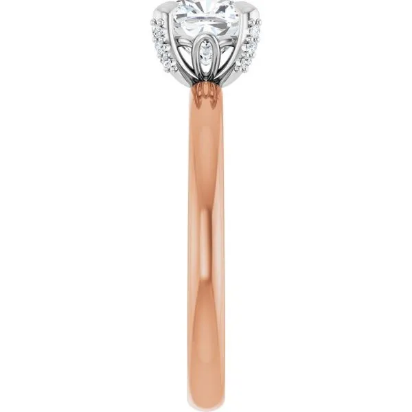 Claw-Prong Accented Engagement Ring Image 4 Stuart Benjamin & Co. Jewelry Designs San Diego, CA
