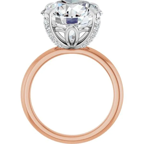 Claw-Prong Accented Engagement Ring Image 2 Clater Jewelers Louisville, KY