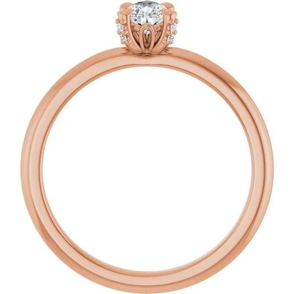 Claw-Prong Accented Engagement Ring Image 2 Mark Jewellers La Crosse, WI