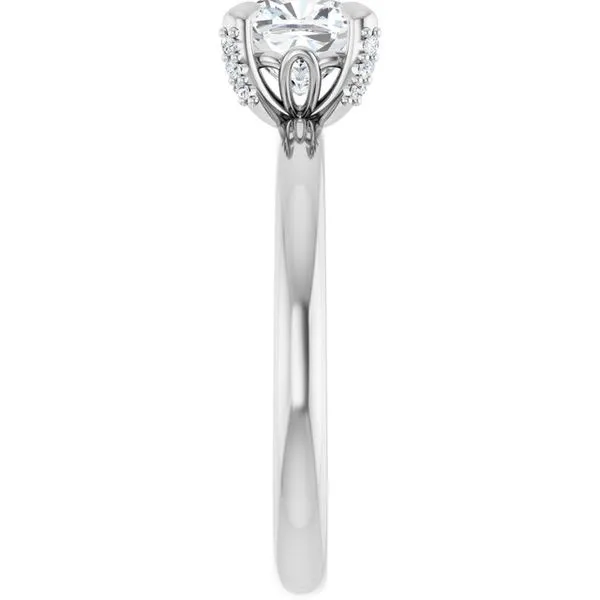 Claw-Prong Accented Engagement Ring Image 4 Futer Bros Jewelers York, PA