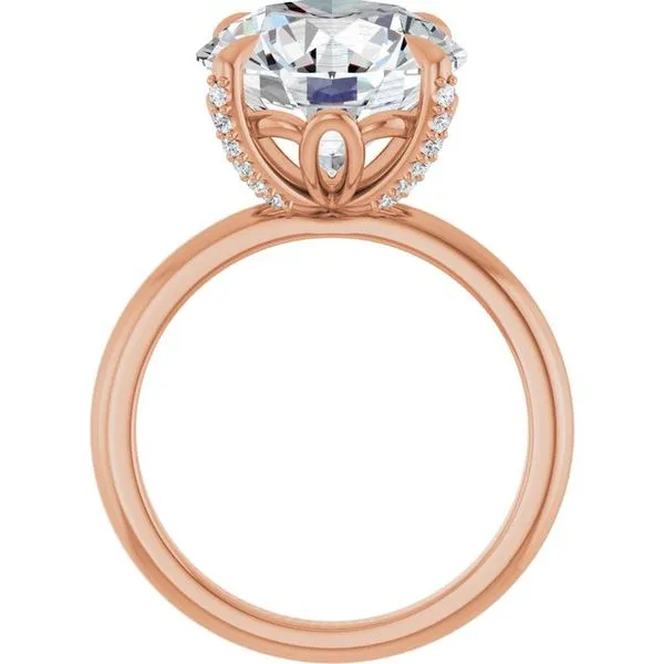 Claw-Prong Accented Engagement Ring Image 2 Stuart Benjamin & Co. Jewelry Designs San Diego, CA