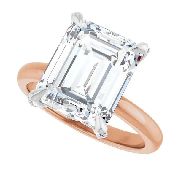 Claw-Prong Accented Engagement Ring Image 5 Clater Jewelers Louisville, KY