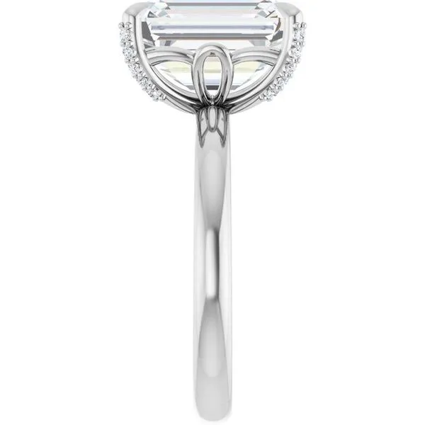 Claw-Prong Accented Engagement Ring Image 4 J. Thomas Jewelers Rochester Hills, MI