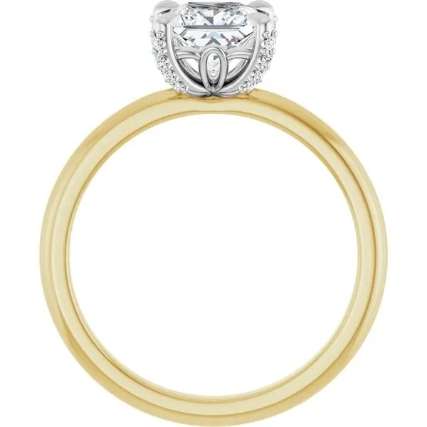 Claw-Prong Accented Engagement Ring Image 2 Michael Szwed Jewelers Longmeadow, MA