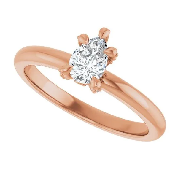 Claw-Prong Accented Engagement Ring Image 5 Mark Jewellers La Crosse, WI