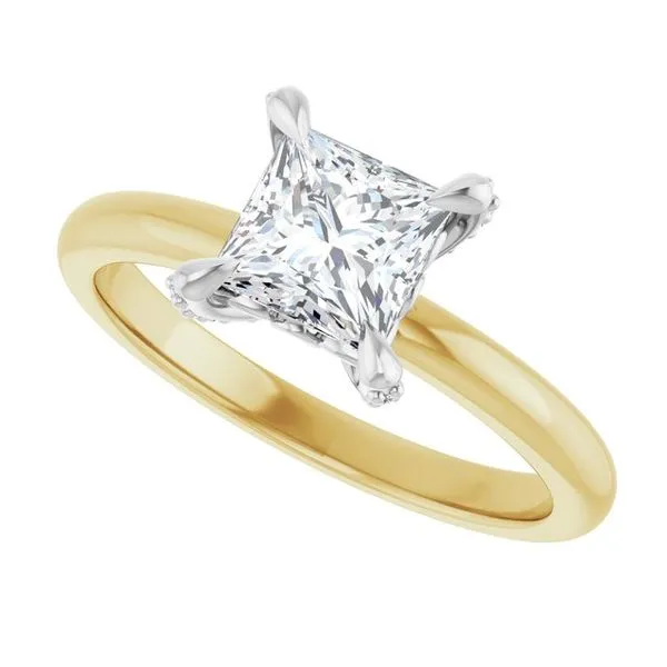 Claw-Prong Accented Engagement Ring Image 5 Mark Jewellers La Crosse, WI