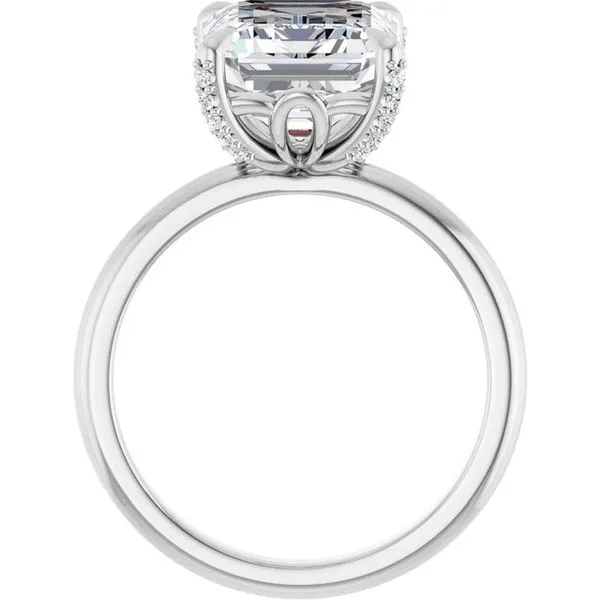 Claw-Prong Accented Engagement Ring Image 2 Jimmy Smith Jewelers Decatur, AL
