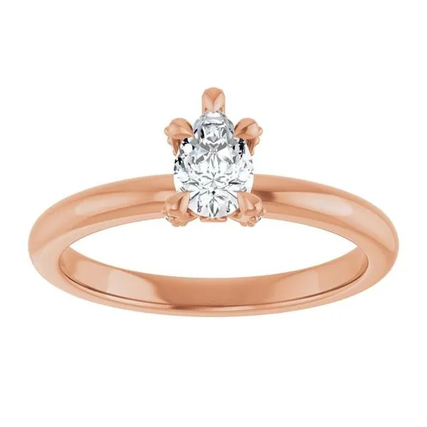 Claw-Prong Accented Engagement Ring Image 3 J. Thomas Jewelers Rochester Hills, MI