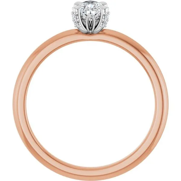 Claw-Prong Accented Engagement Ring Image 2 J. Thomas Jewelers Rochester Hills, MI