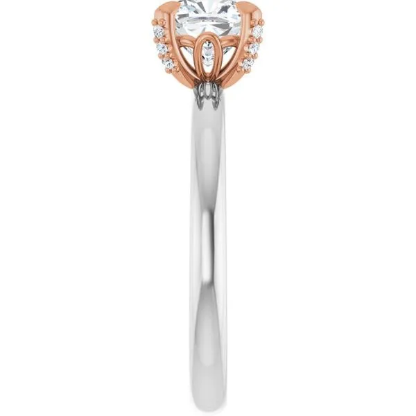 Claw-Prong Accented Engagement Ring Image 4 Raleigh Diamond Fine Jewelry Raleigh, NC