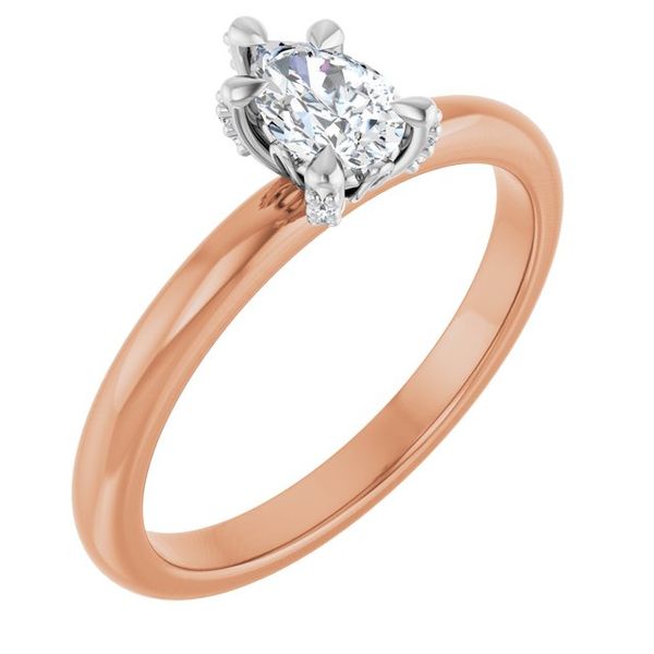 Claw-Prong Accented Engagement Ring