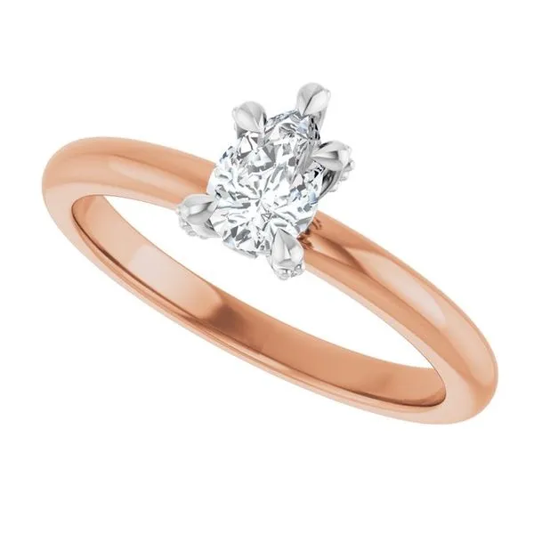 Claw-Prong Accented Engagement Ring Image 5 Ocean View Jewelers Millville, DE