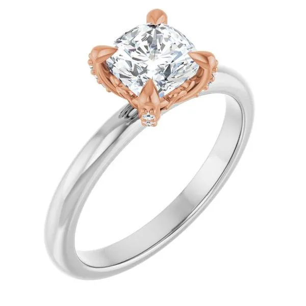 Claw-Prong Accented Engagement Ring Arezzo Jewelers Elmwood Park, IL