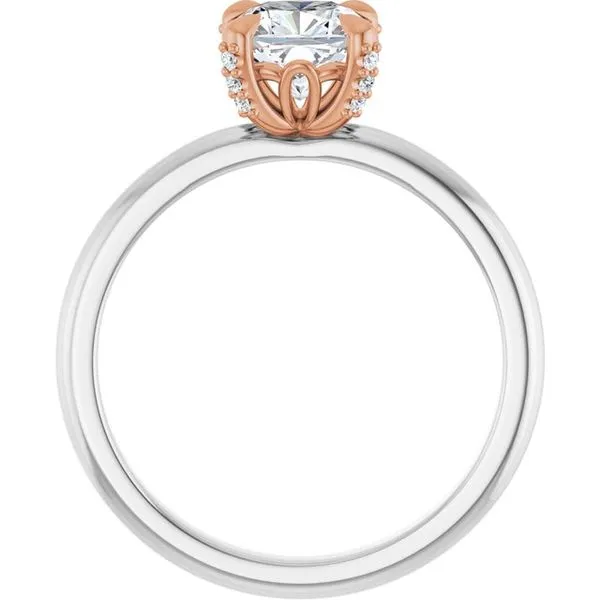 Claw-Prong Accented Engagement Ring Image 2 Don's Jewelry & Design Washington, IA
