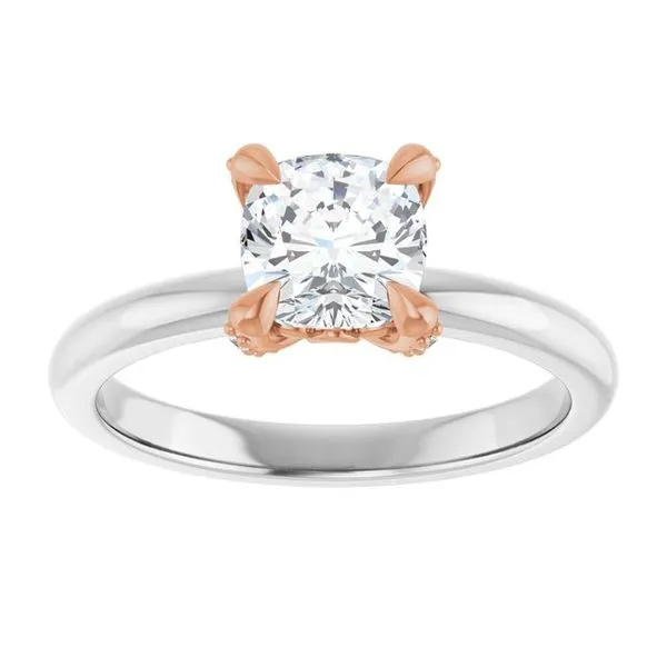 Claw-Prong Accented Engagement Ring Image 3 Don's Jewelry & Design Washington, IA