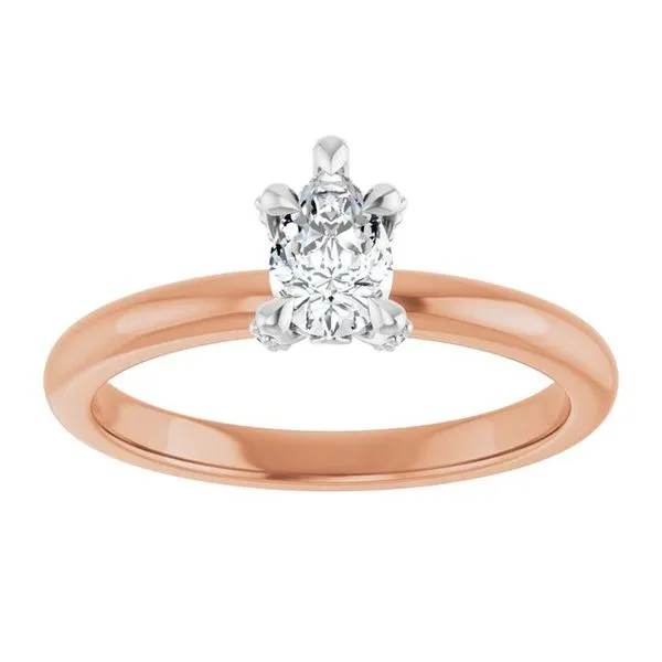 Claw-Prong Accented Engagement Ring Image 3 Don's Jewelry & Design Washington, IA