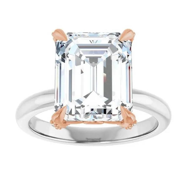 Claw-Prong Accented Engagement Ring Image 3 Shipley's Fine Jewelry Hampstead, MD