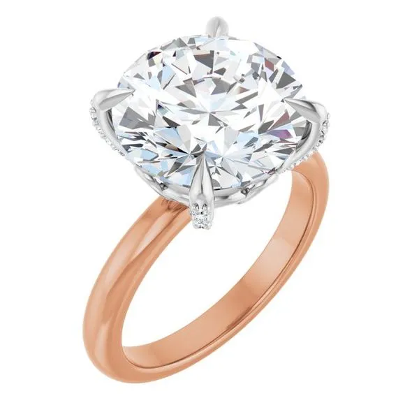 Claw-Prong Accented Engagement Ring Austin's Fine Diamonds & Jewelry Lyndhurst, NJ