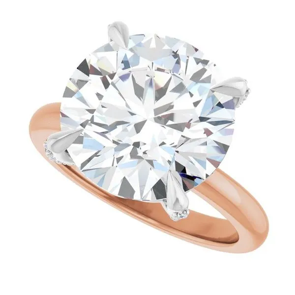 Claw-Prong Accented Engagement Ring Image 5 Clater Jewelers Louisville, KY