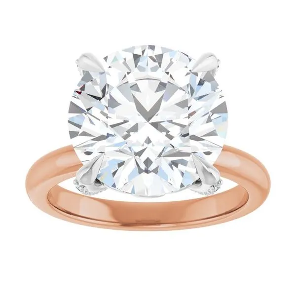 Claw-Prong Accented Engagement Ring Image 3 Don's Jewelry & Design Washington, IA