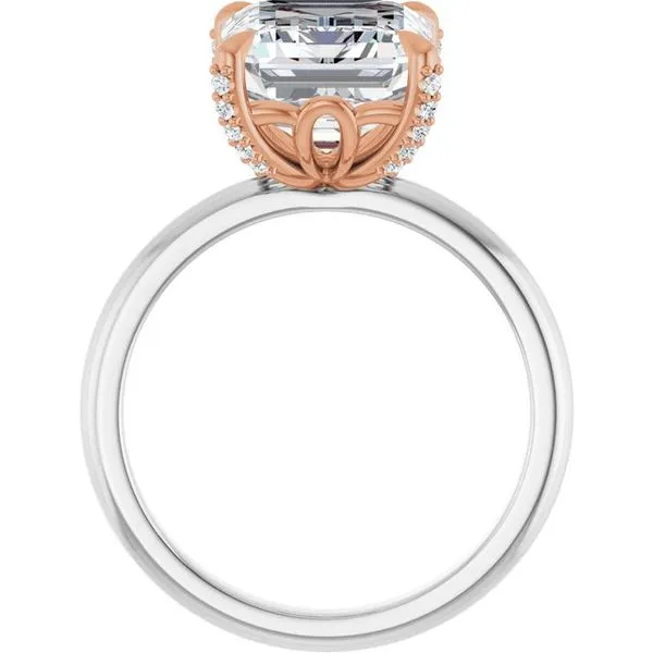 Claw-Prong Accented Engagement Ring Image 2 Clater Jewelers Louisville, KY