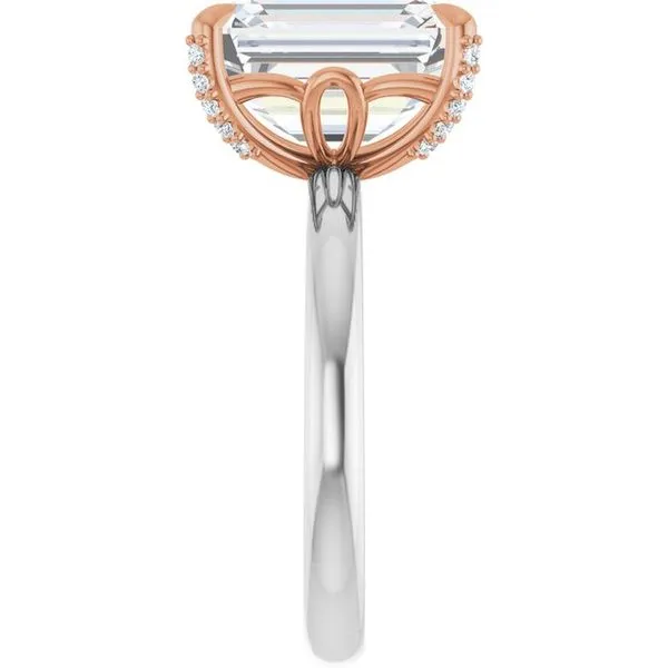 Claw-Prong Accented Engagement Ring Image 4 J. Thomas Jewelers Rochester Hills, MI