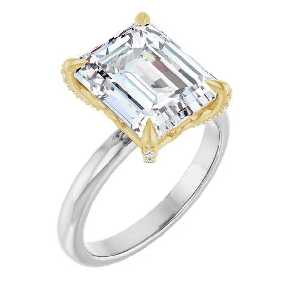 Claw-Prong Accented Engagement Ring Futer Bros Jewelers York, PA