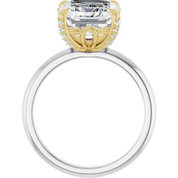 Claw-Prong Accented Engagement Ring Image 2 Michael Szwed Jewelers Longmeadow, MA