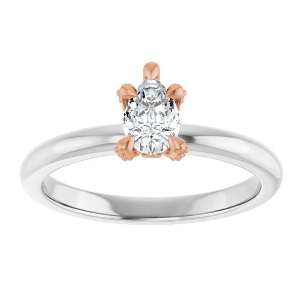 Claw-Prong Accented Engagement Ring Image 3 Futer Bros Jewelers York, PA