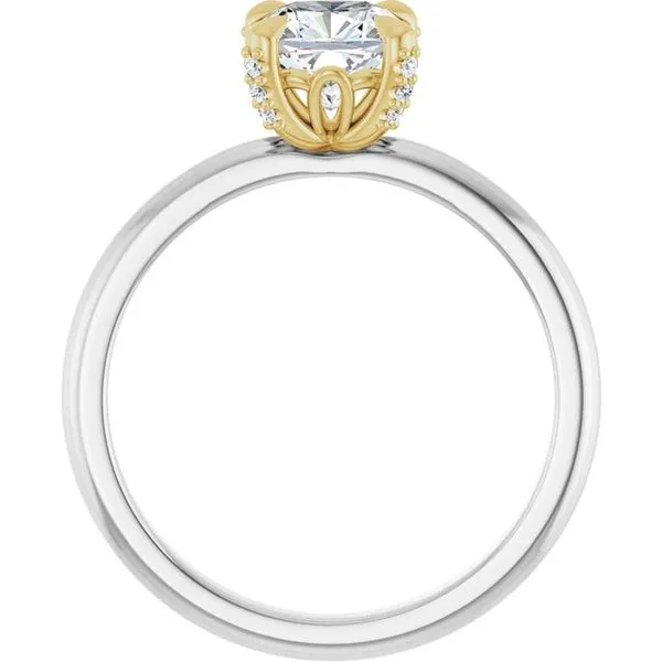 Claw-Prong Accented Engagement Ring Image 2 Paul James Jewelers Angels Camp, CA