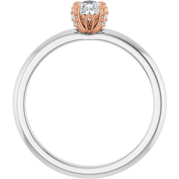 Claw-Prong Accented Engagement Ring Image 2 Futer Bros Jewelers York, PA