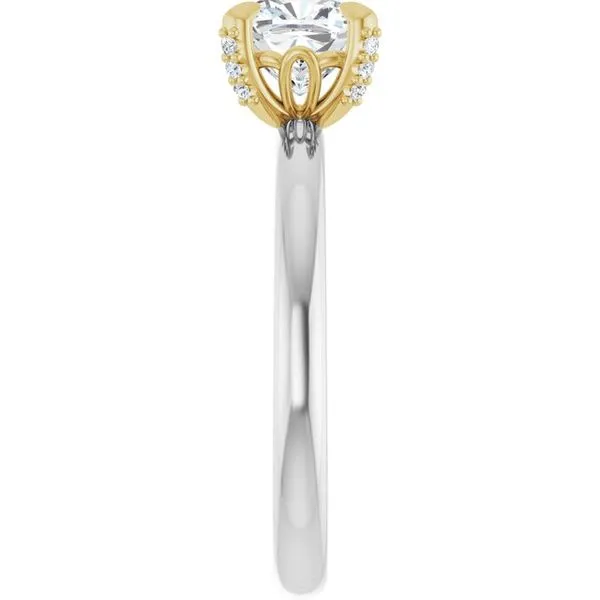 Claw-Prong Accented Engagement Ring Image 4 Mark Jewellers La Crosse, WI