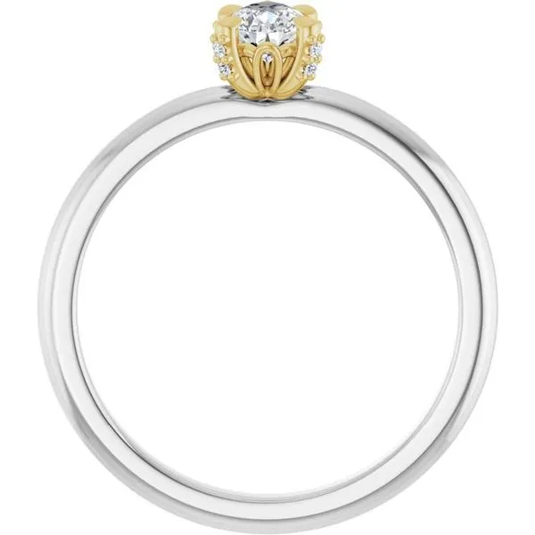 Claw-Prong Accented Engagement Ring Image 2 Mark Jewellers La Crosse, WI