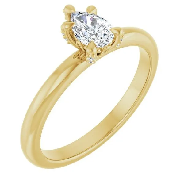 Claw-Prong Accented Engagement Ring Shipley's Fine Jewelry Hampstead, MD