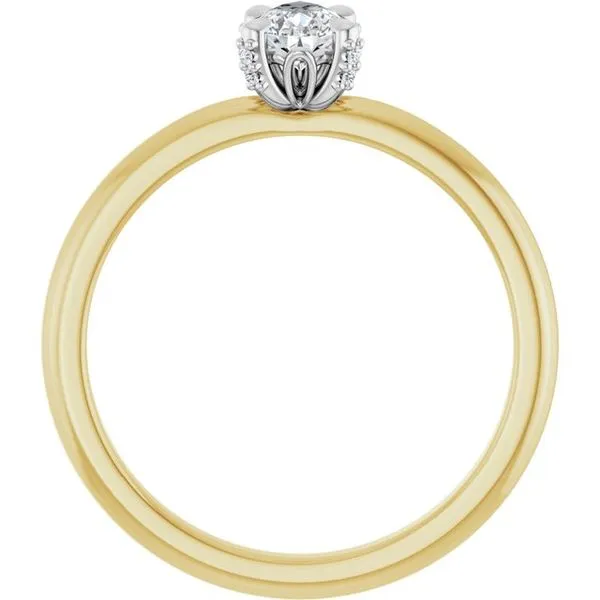 Claw-Prong Accented Engagement Ring Image 2 Don's Jewelry & Design Washington, IA