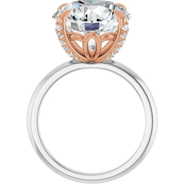 Claw-Prong Accented Engagement Ring Image 2 Shipley's Fine Jewelry Hampstead, MD