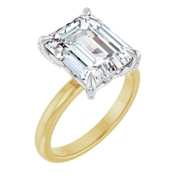 Claw-Prong Accented Engagement Ring Stuart Benjamin & Co. Jewelry Designs San Diego, CA