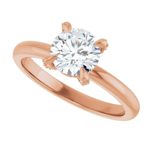 Claw-Prong Accented Engagement Ring Image 5 Clater Jewelers Louisville, KY