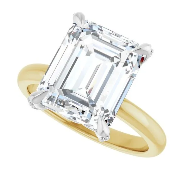 Claw-Prong Accented Engagement Ring Image 5 J. Thomas Jewelers Rochester Hills, MI